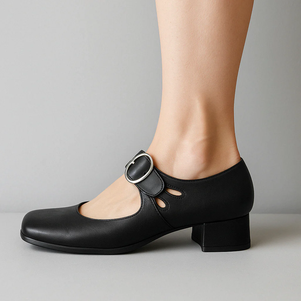 Chaussures Babies Femme | Talon Bas & Bride | Élégantes & Confortables – Image 2