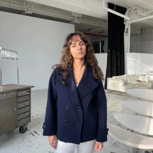 Veste Bleu Marine Double Boutonnage | Élégante & Intemporelle | Coupe Structurée