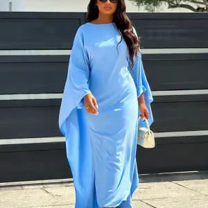 Yasmina - Robe Longue Caftan | Élégante & Fluide | Manches Amples