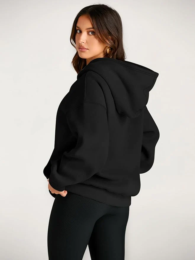 Hoodie Oversize | Noir | Confort et Style Décontracté