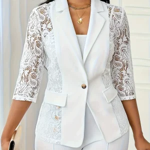Elegant Lace Blazer | Refinement and Modernity