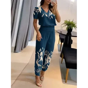 Vlinderprint Jumpsuit | Polyester | Stijlvol en Comfortabel