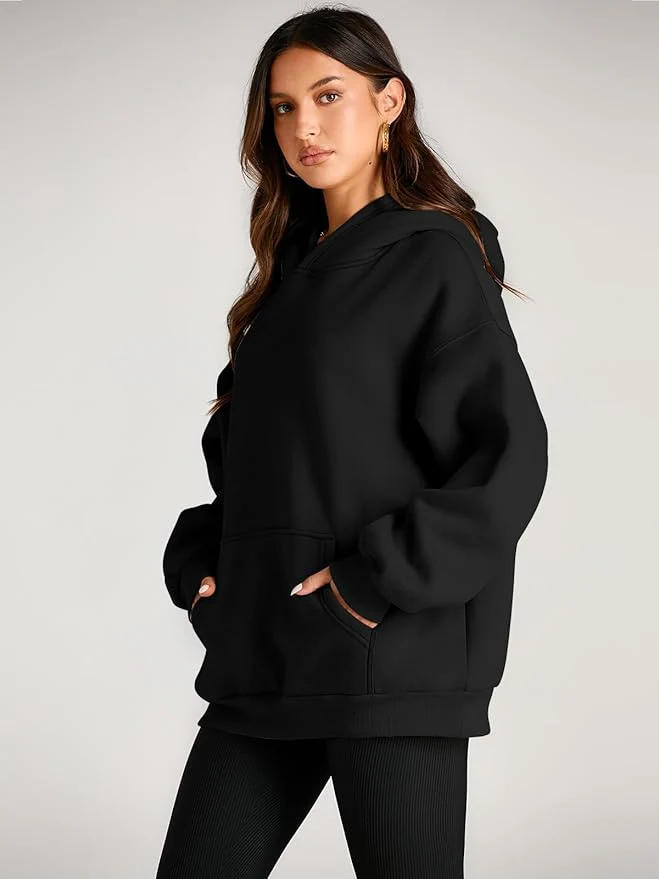 Hoodie Oversize | Noir | Confort et Style Décontracté – Image 2