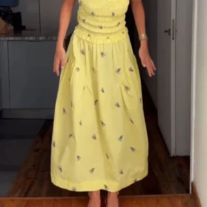 Robe Longue Soleil Fleuri | Fraîcheur et Charme Estival