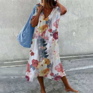 Robe Longue Fleurie | Coton | Ample & Aérée