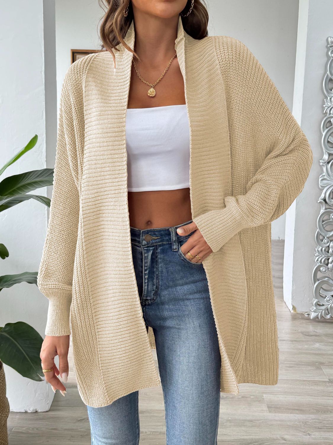 Cardigan Long en Maille | Doux & Élégant | Style Décontracté – Image 2
