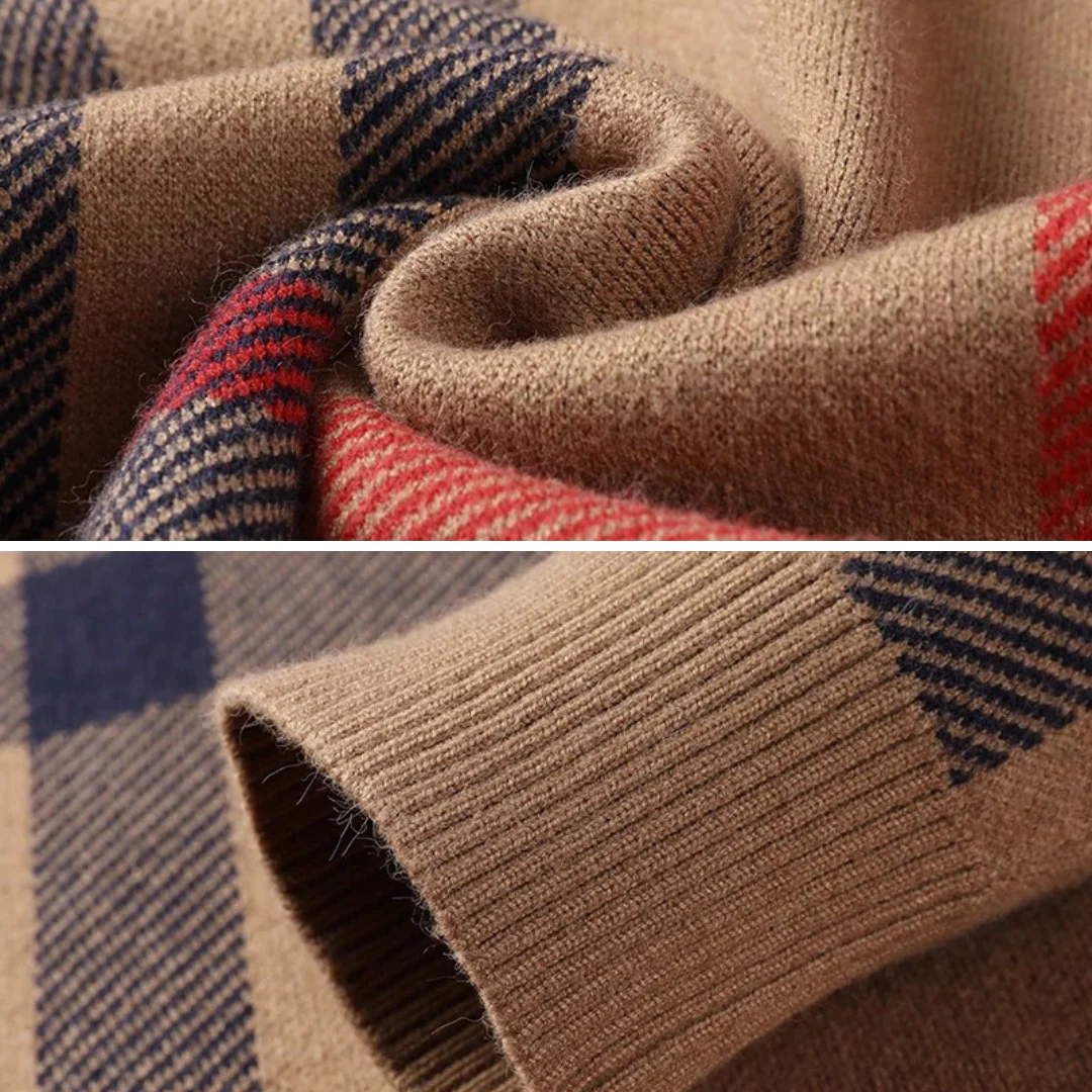 Pull à Carreaux | Classique & Élégant | Confort & Style – Image 5