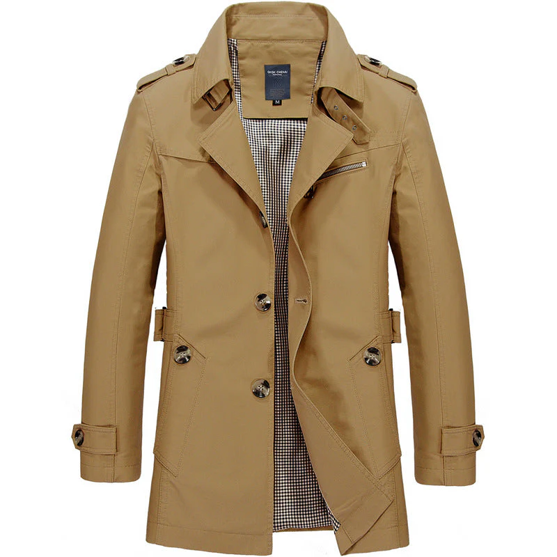 Trench-Coat Classique | Bleu Marine | Élégant et Polyvalent – Image 4