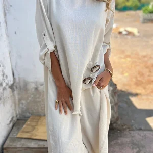 Ensemble Décontracté Frangé | Élégance Naturelle