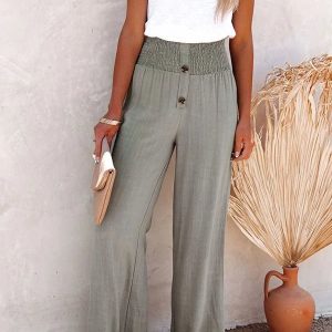 Evasion Bohème Wide Leg Pants | Comfort and Natural Elegance