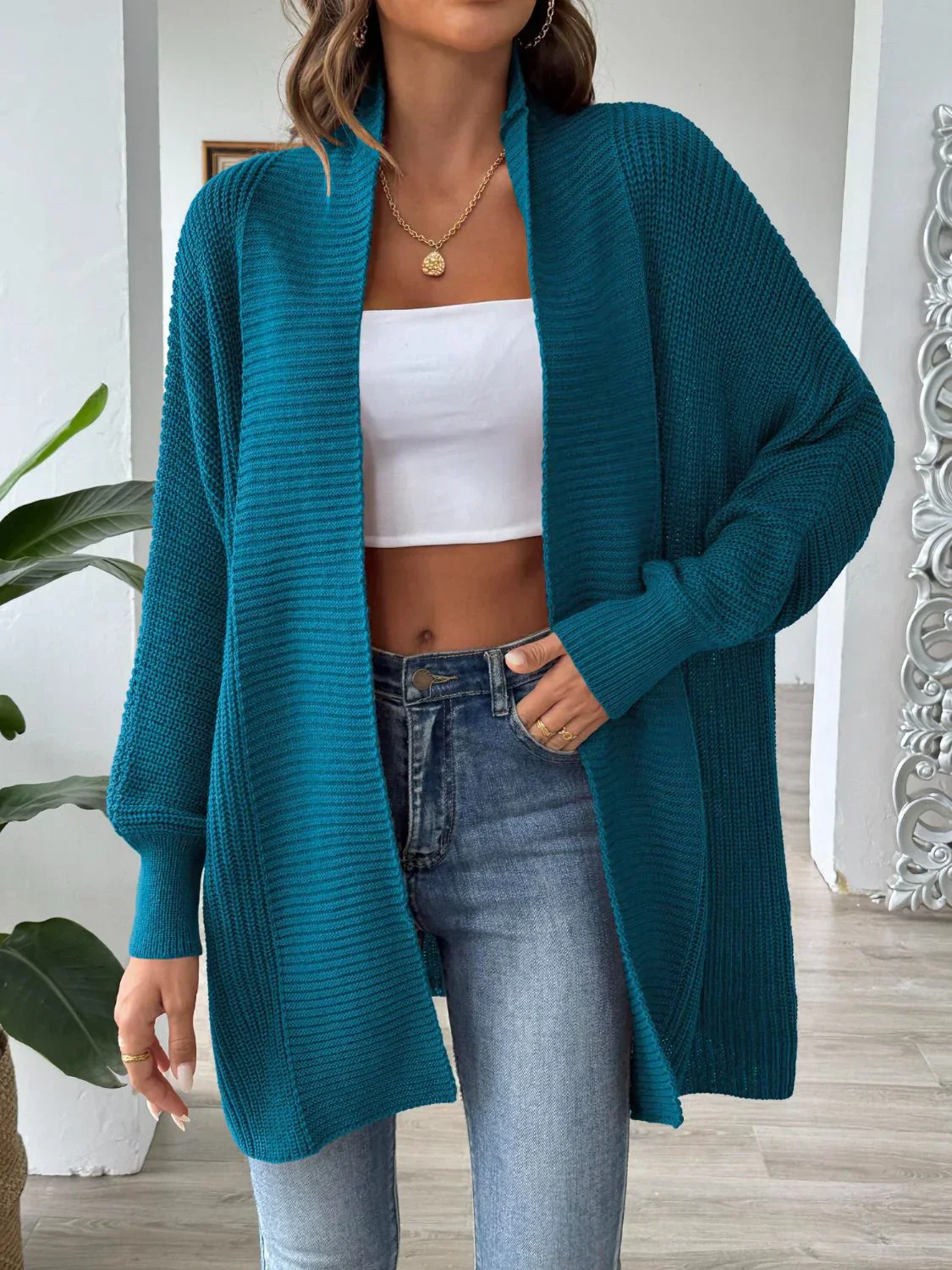 Cardigan Long en Maille | Doux & Élégant | Style Décontracté – Image 3