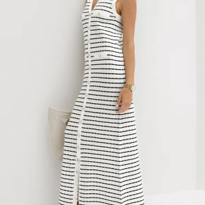 Robe Longue Rayée | Légèreté Chic pour l’Été