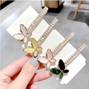 Barrettes Plates Papillon