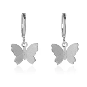 Boucles d'Oreilles Papillon Argent