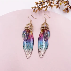 Boucles d'Oreilles Papillon Multicolore