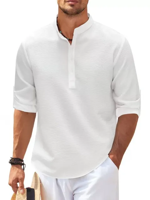 Chemise Col Mao | Légère & Élégante | Style Estival
