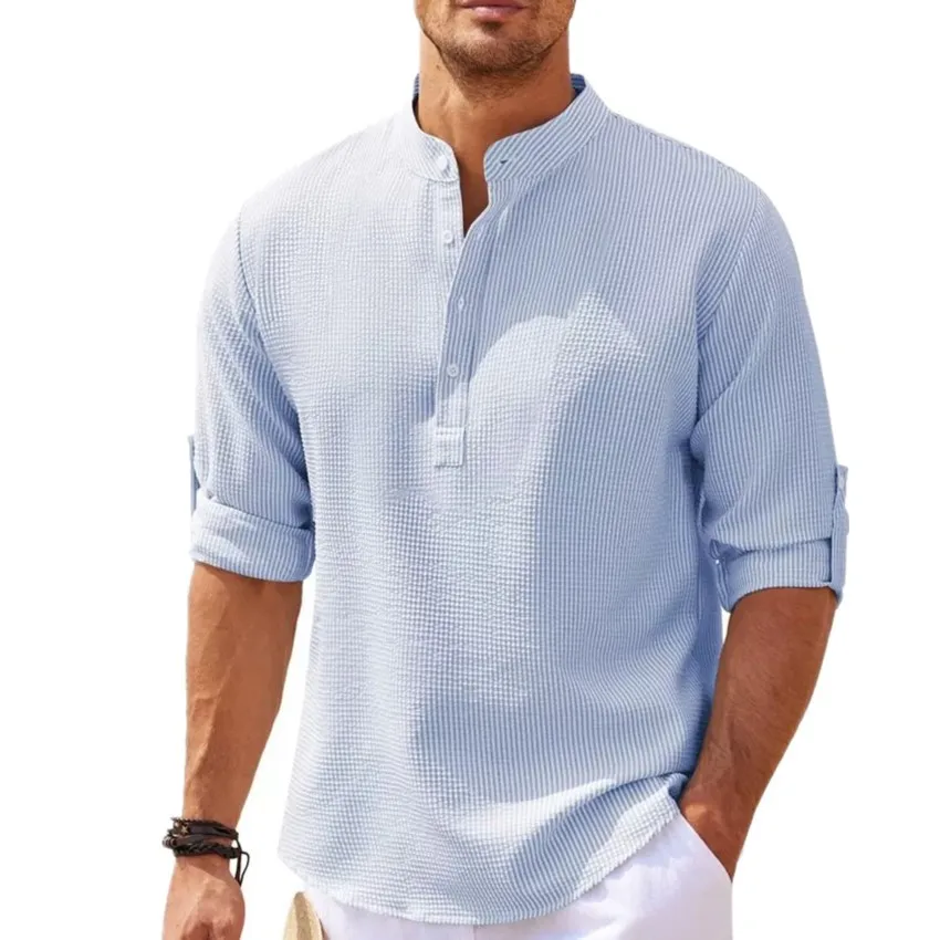 Chemise Col Mao | Légère & Élégante | Style Estival – Image 8