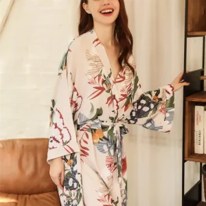 Peignoir Kimono Femme Imprimé