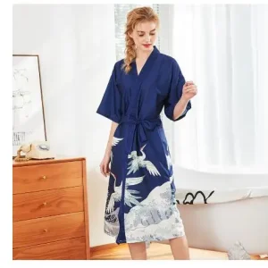 Peignoir Kimono Grues