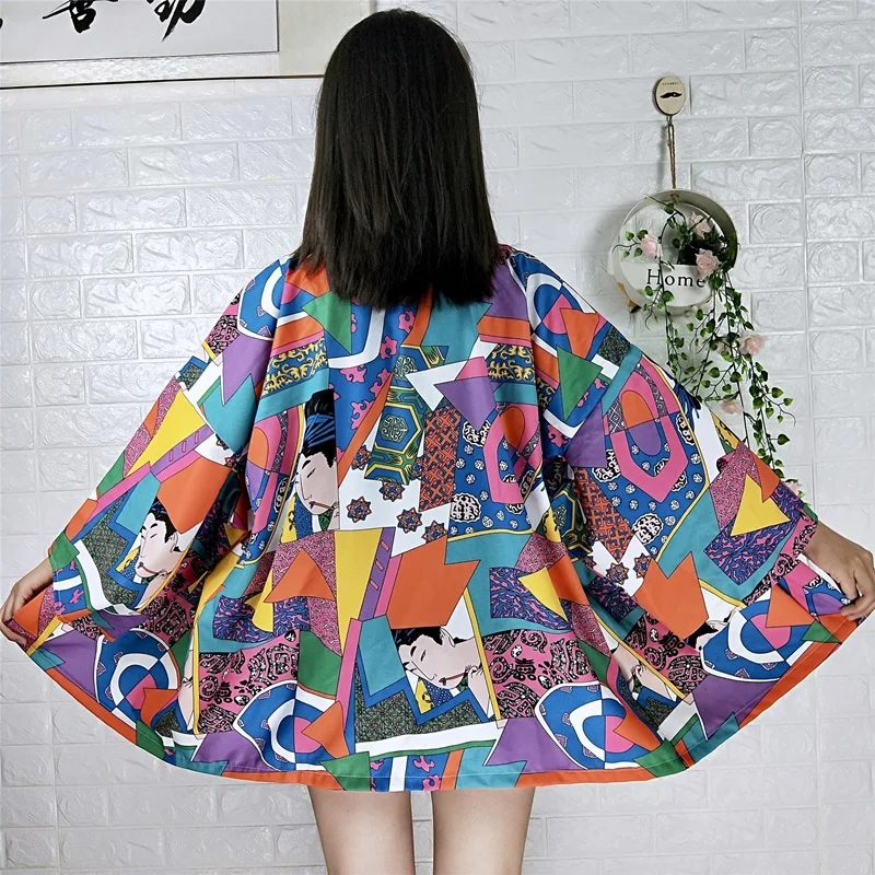 Kimono Court Femme Coloré