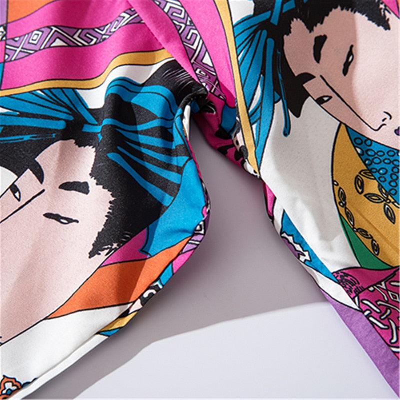 Kimono Court Femme Coloré – Image 5