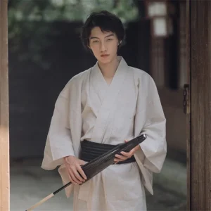 Kimono Japonais Homme Blanc