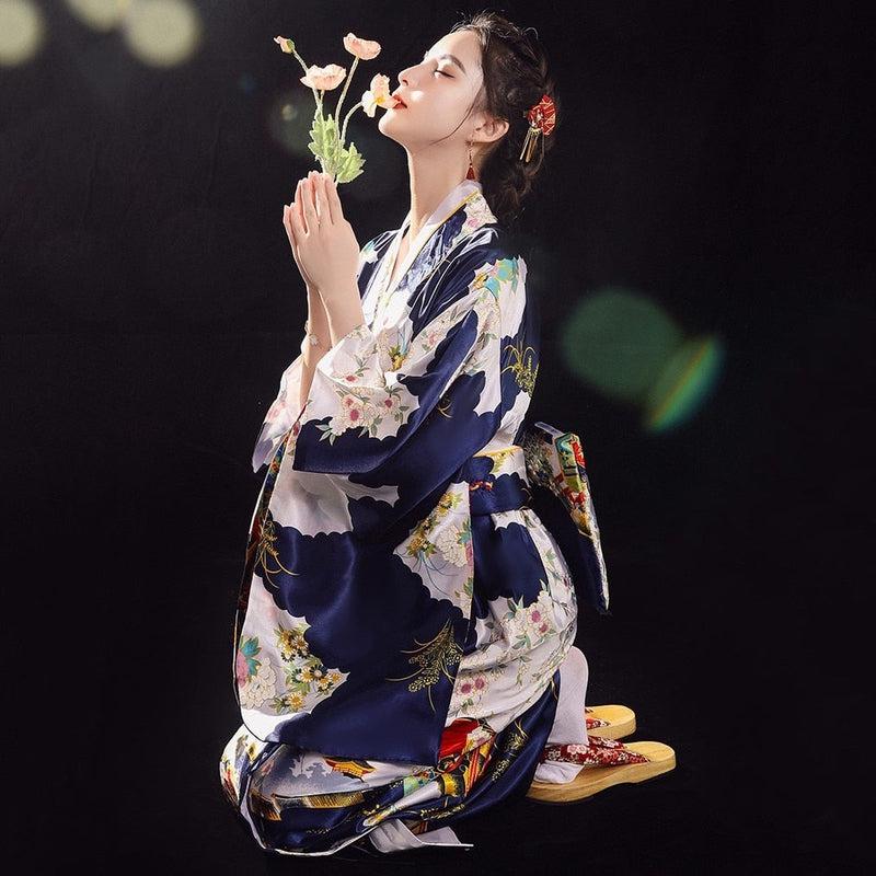 Kimono Japonais Traditionnel Femme – Image 4
