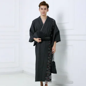 Kimono Noir Homme Japonais