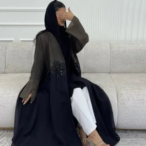 Kimono Abaya à Fleurs