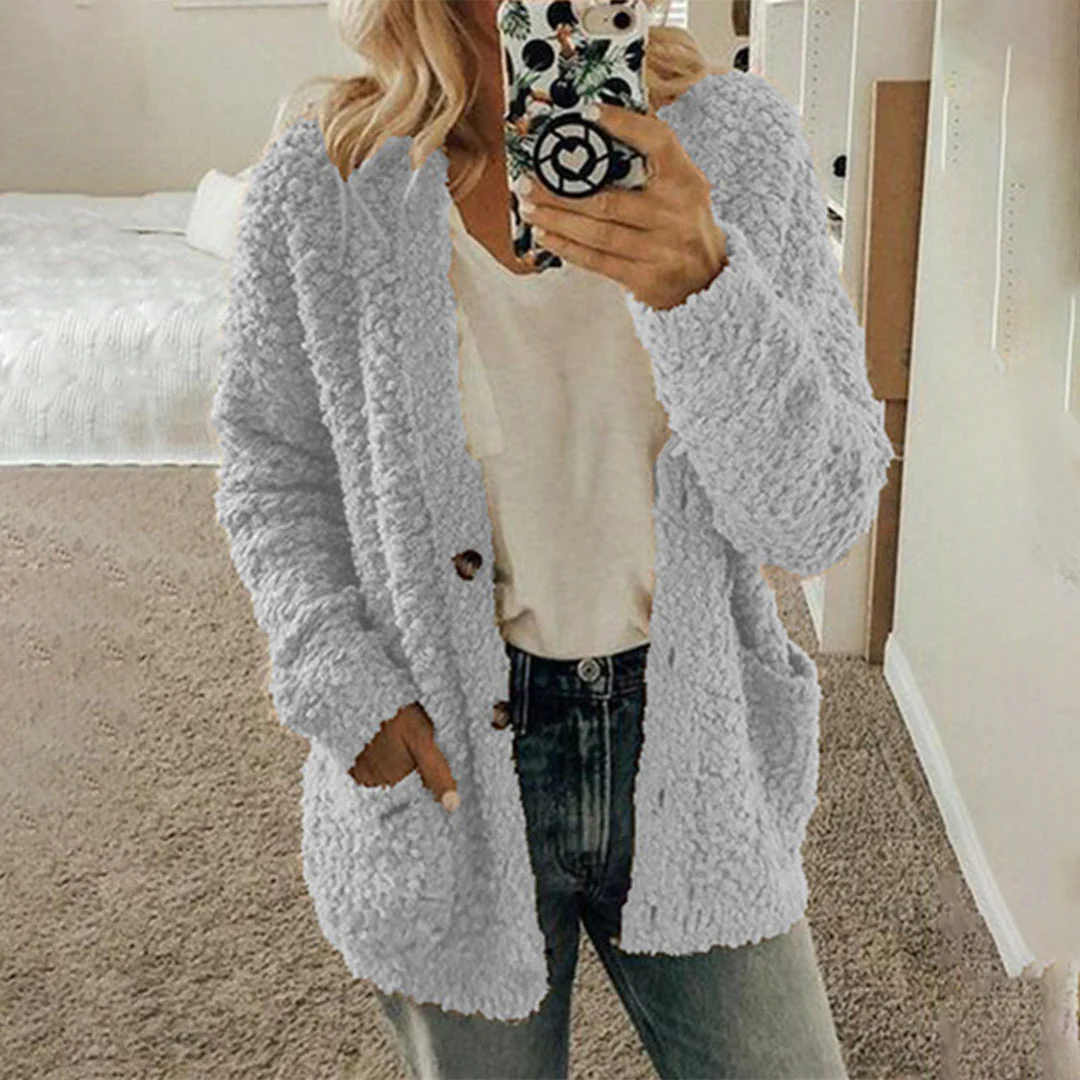 Cardigan Sherpa | Doux & Confortable | Coupe Décontractée – Image 4