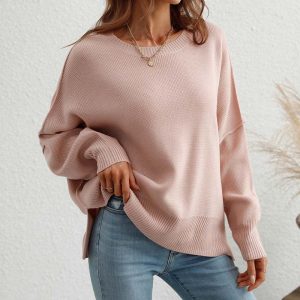 Pull Oversize en Maille | Confort & Élégance | Look Décontracté