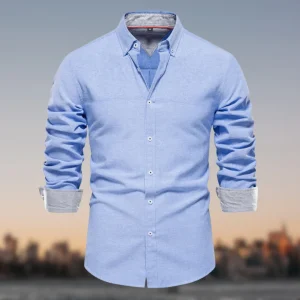Chemise Classique | Bleu Ciel | Élégante et Confortable