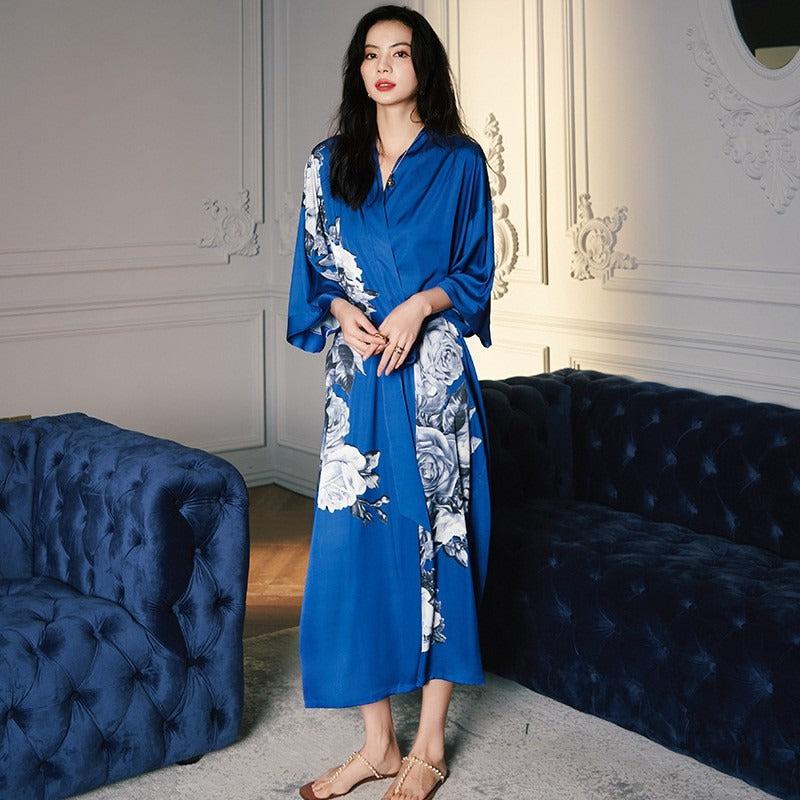 Peignoir Kimono Femme Turquoise – Image 2