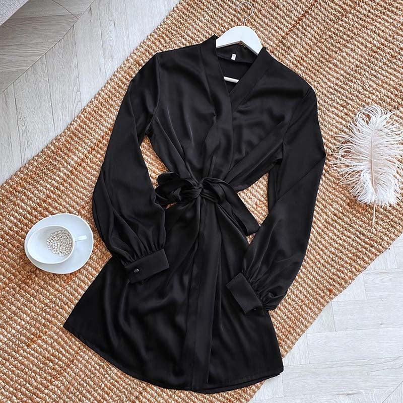 Peignoir Kimono Noir – Image 2