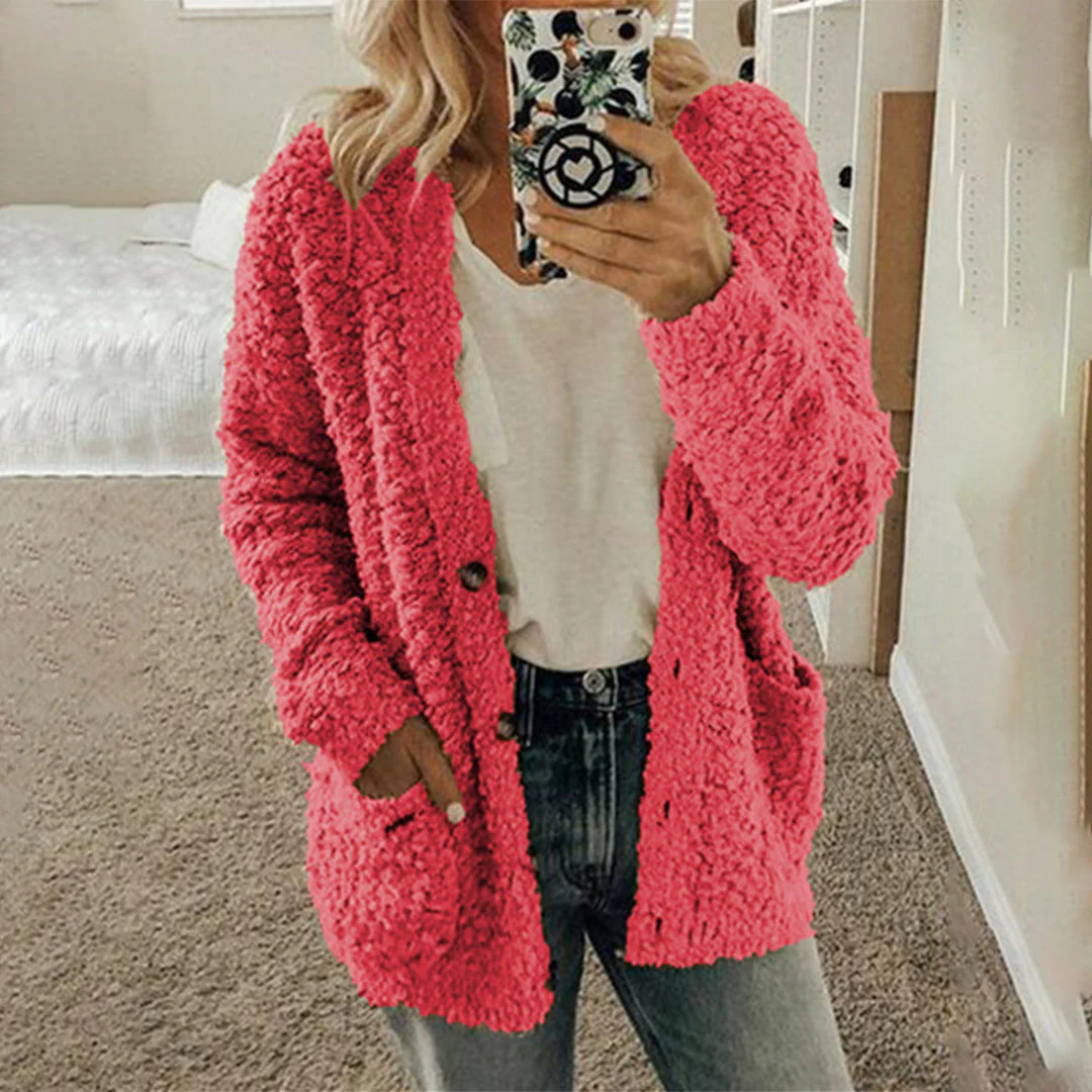 Cardigan Sherpa | Doux & Confortable | Coupe Décontractée – Image 5