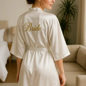 Kimono Blanc Femme Nuit