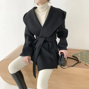 Manteau Kimono à Capuche