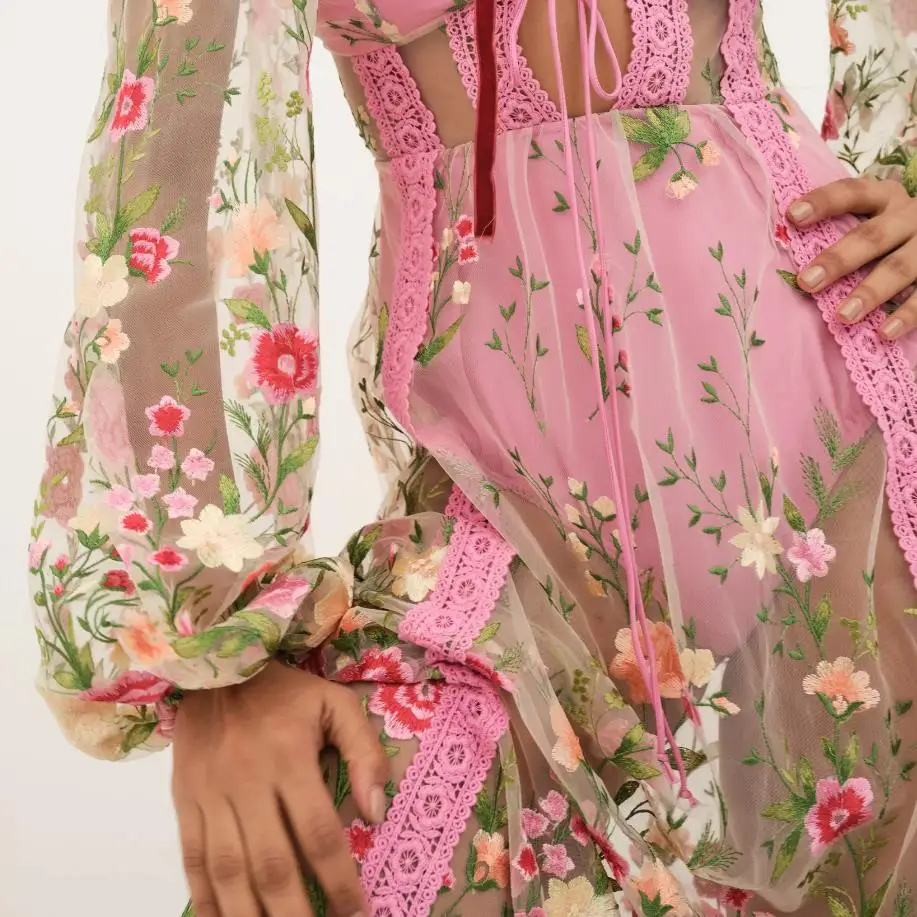 Robe Kimono Rose – Image 2