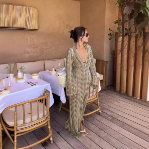 Robe de Plage Verte Stylée