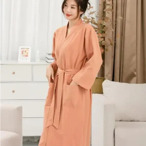 Peignoir Kimono en Coton et Lin