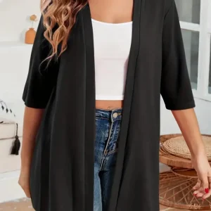 Veste Kimono Femme Noire Tendance