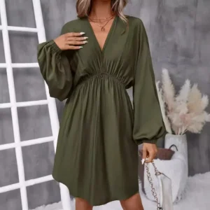 Robe Kimono Tendance Verte Olive