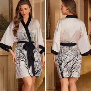 Kimono Soyeux Blanc