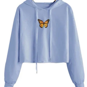 Sweat Crop Top Papillon