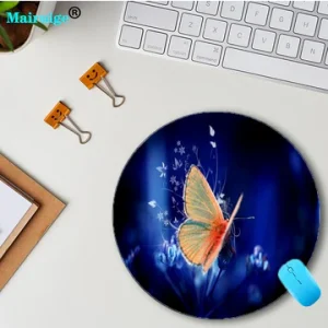 Tapis Souris Rond Papillon de Nuit