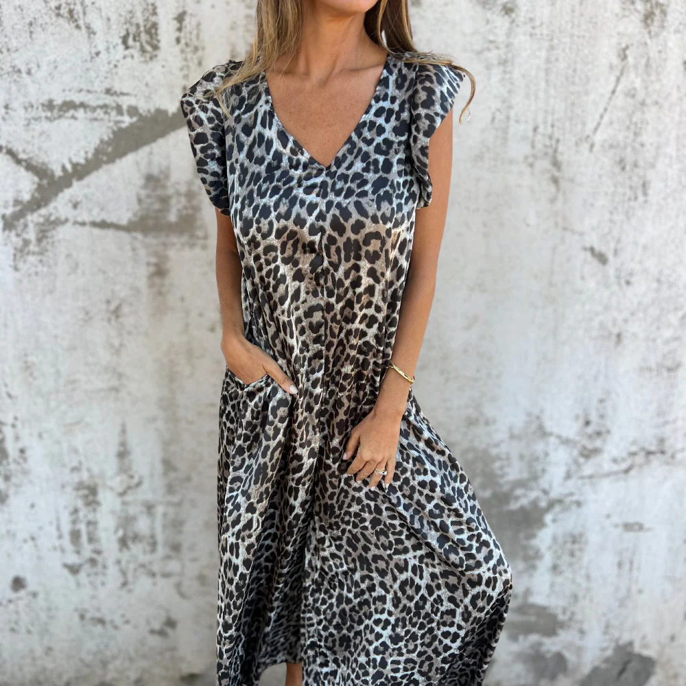 Animal Print Fluid Dress | Style Audacieux et Libre – Image 5