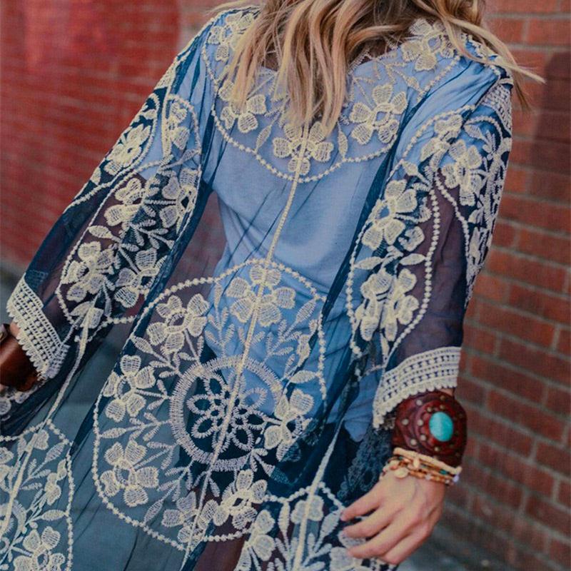 Veste Dentelle Blanche Femme – Image 3