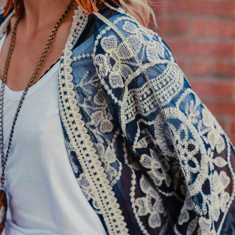 Veste Dentelle Blanche Femme – Image 4