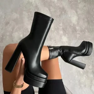 Summit Luxe™ | Bottines Femme Élégance et Confort avec Plateforme