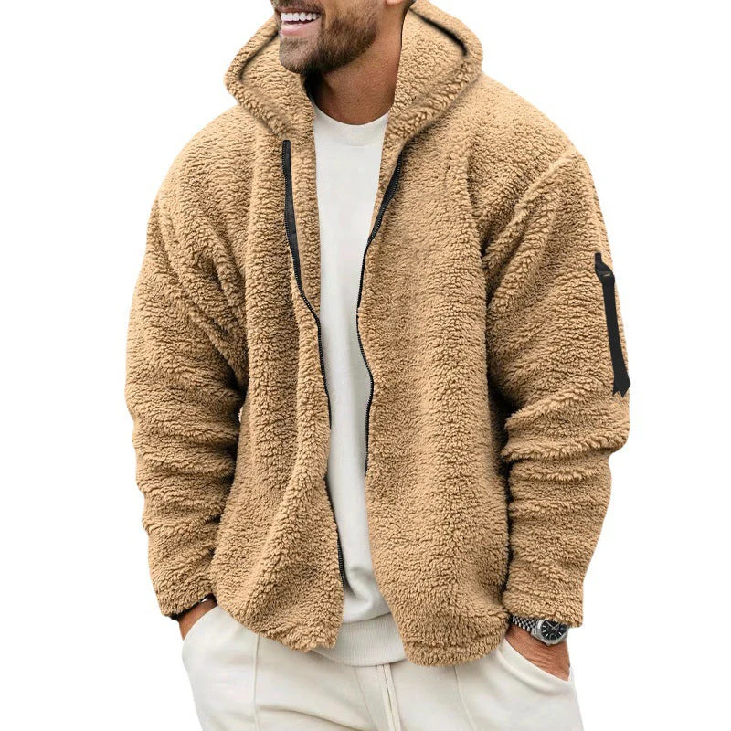 Veste Sherpa Zippée | Beige | Douce et Confortable – Image 5